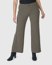 ALEMBIKA Brienne Mid Rise Trousers in hive - women's pants