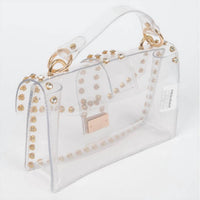 3Am By H&D Accessories - Women's Rhinestone Studded Crossbody Stadium Bag