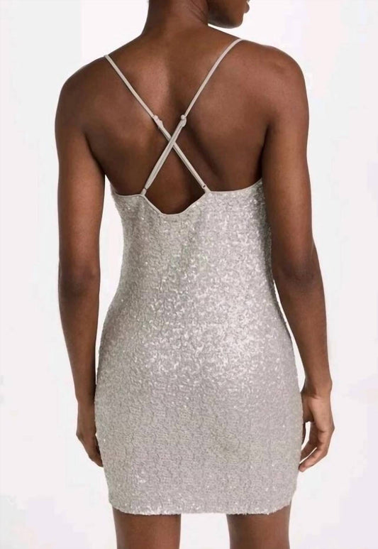 Susana Monaco - Sequince Cowl Neck Mini Dress