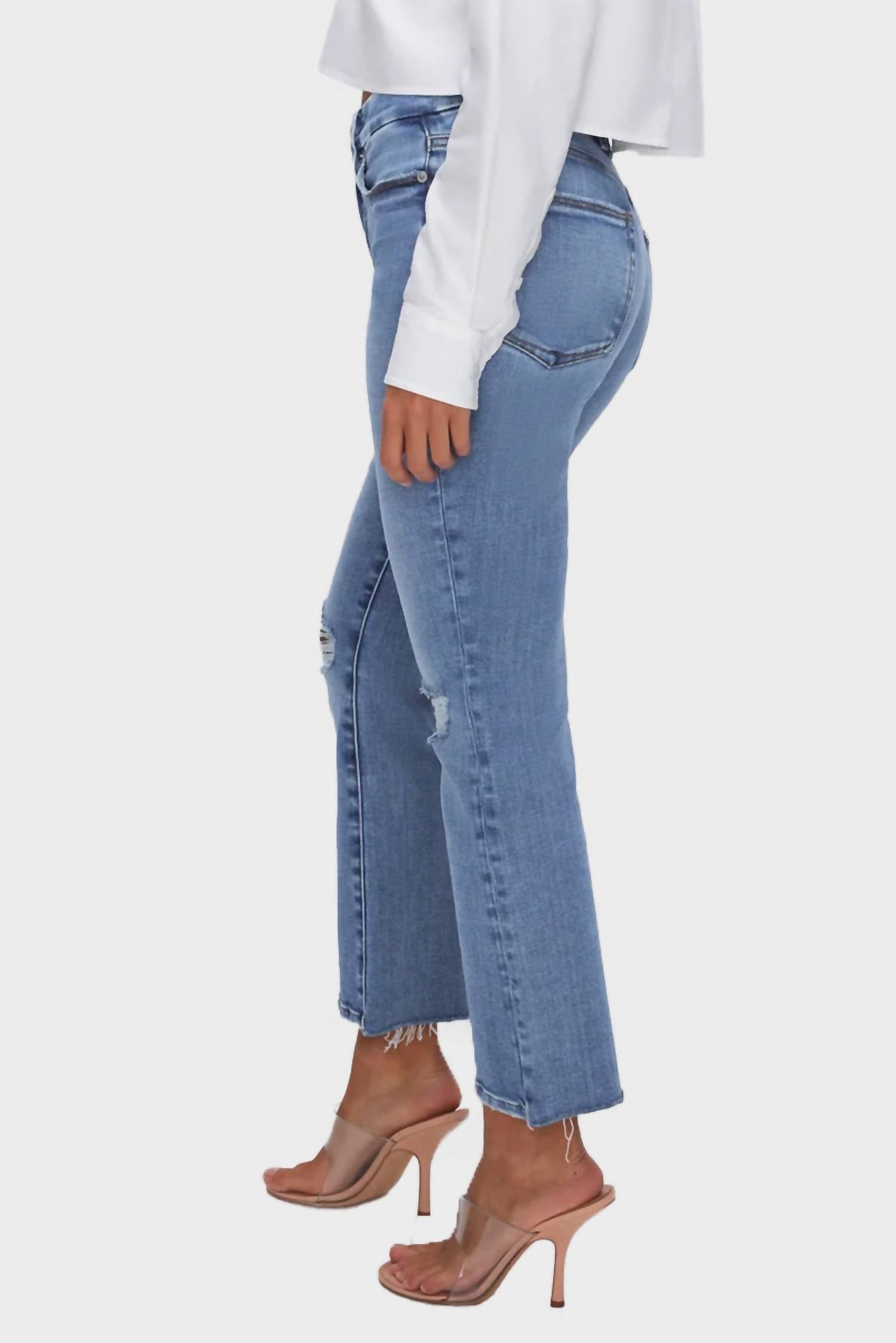 Good American - Good Legs Crop Mini Boot Jean