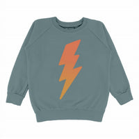 TINY WHALES Kid's Rad Powers Sweatshirt in blue - kids' shirt
