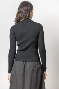 Lilla P - Polo Collar Henley Sweater