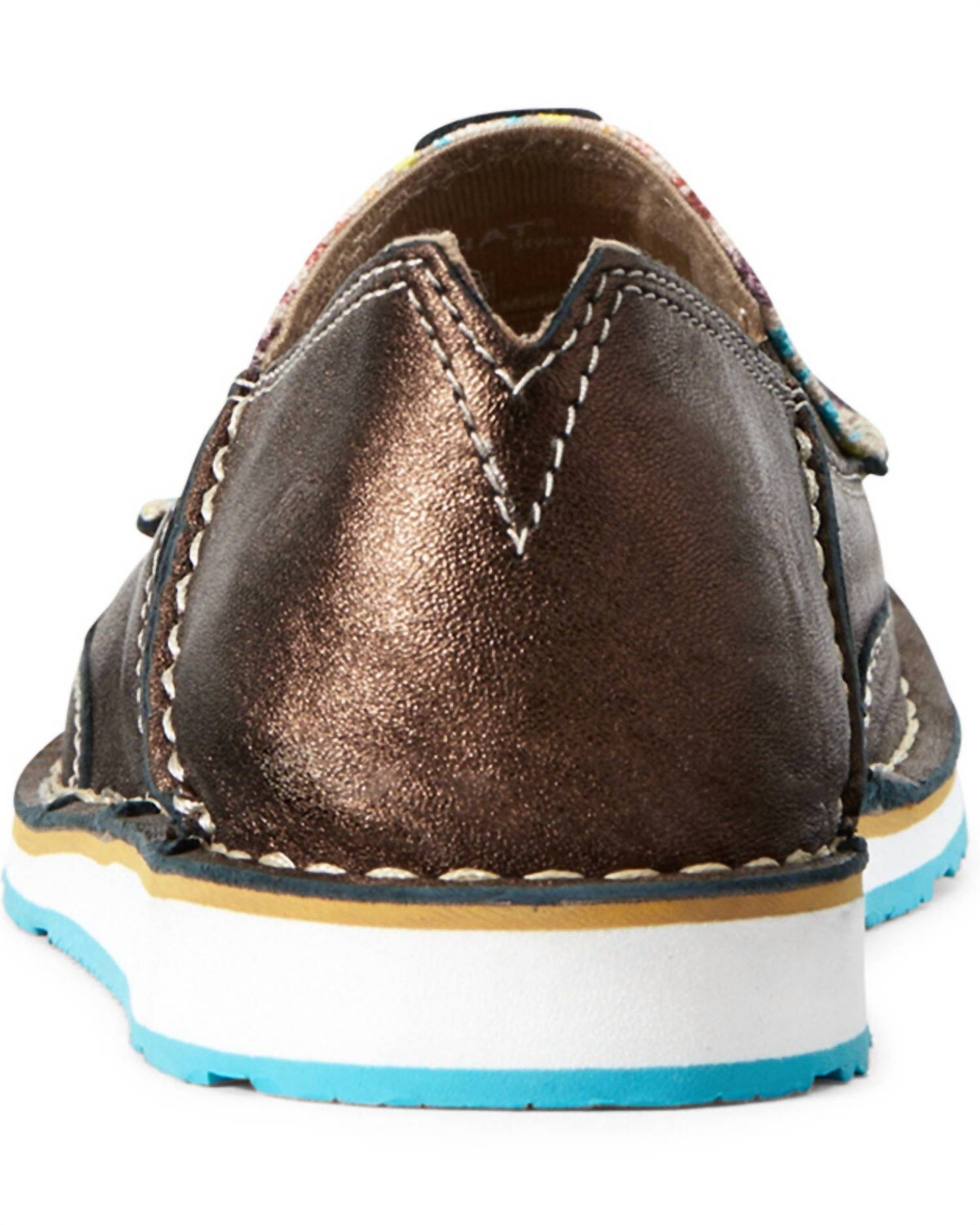 ARIAT Women's Cruiser Shoe in copper metallic rainbow blanket - women's flats - alternate view