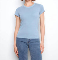 Charlie B - Tencel Rib Crew Neck T Shirt