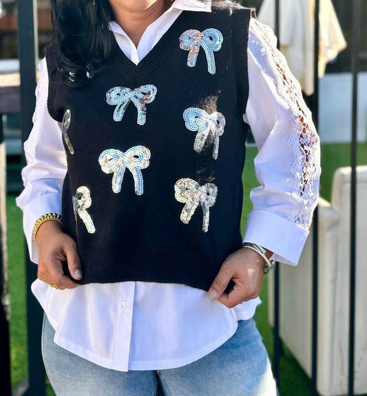 Southern Grace - Bow Sweater Vest