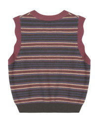 Kids Striped Knitted Vest