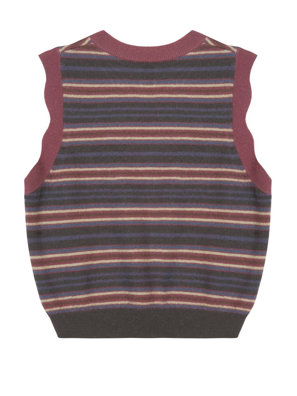Kids Striped Knitted Vest