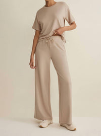 Z Supply Layover Track Pant in parchment - women's pants
