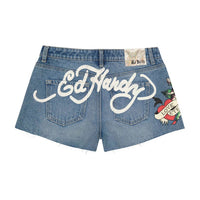 Ed Hardy - Women's Love Eternal Denim Short