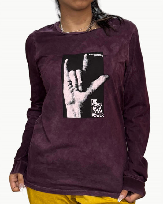 Freecity - Iloveyou Sign Language Super Vintage Long Sleeve Tee