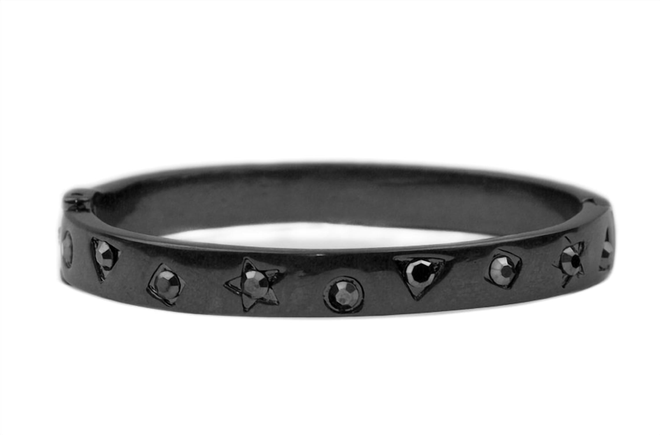 Multi Shape Metal Hinge Bangle