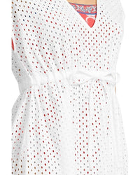 Tommy Bahama - Eyelet Cove V-neck Short Dress