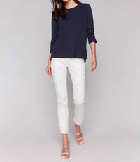 Charlie B - Organic Cotton Slub 3/4 Sleeve Top
