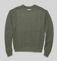Surfside Supply Men's Edward Eddie Knit Sweater in lichen green - men's sweater