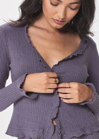 Lamade - Sweet Serenade Ruffle Cardigan