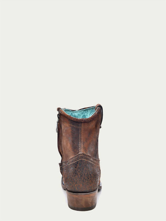 Corral - Women's Lamb Round Toe Cowboy Bootie
