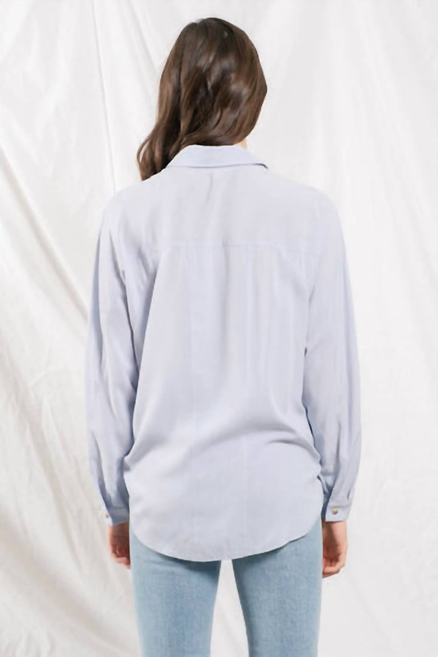 Blu Pepper - Front tie woven top