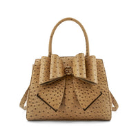 Like Dreams Women's Colette Bow Crossbody Bag in beige - women's bag