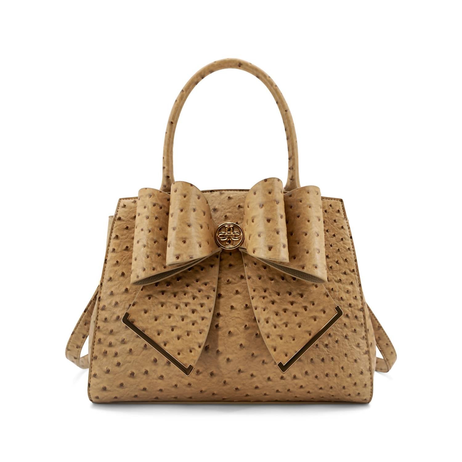 Like Dreams Women's Colette Bow Crossbody Bag in beige - women's bag
