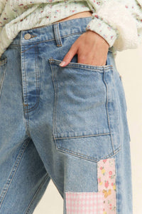 J.Nna - Patchwork Denim Gypsy Fit Jeans