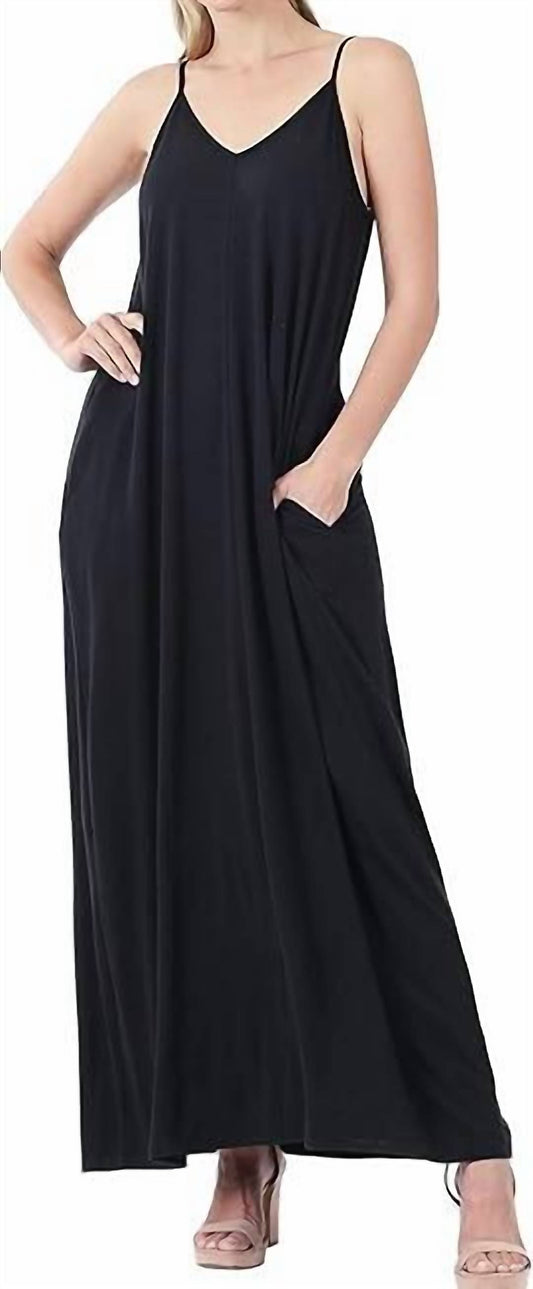 Zenana - Maxi Adjustable Straps Dress