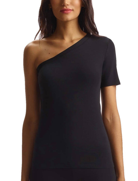 Essential Cotton One-Shoulder Tee