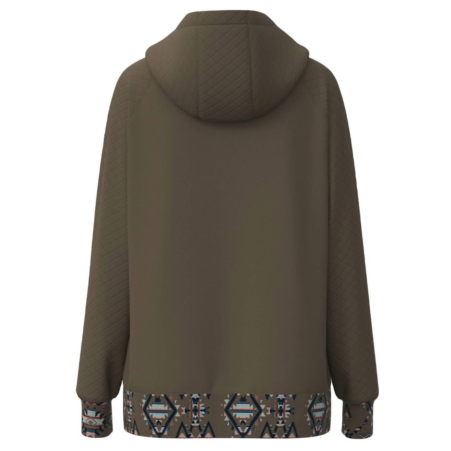 Hooey - Women's Shitake Quilted Aztec Hoodie