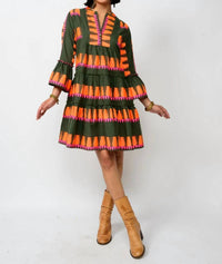 Uncle Frank - Jacquard Tiered Dress