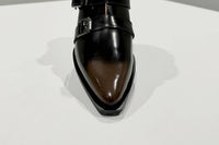 ALL BLACK Women's Monk Loafers in coffee - women's flats - view 4