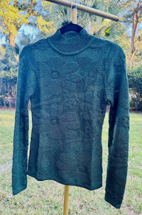 AnnieWear Women's The Annie Sweater in green - women's sweater - alternate view