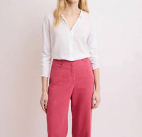 Hartford Taha Knitted Shirt Top in white - women's long sleeve top
