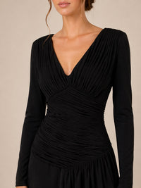 Ted Baker - Fulvia Pleated Long Sleeve V-neck Dress