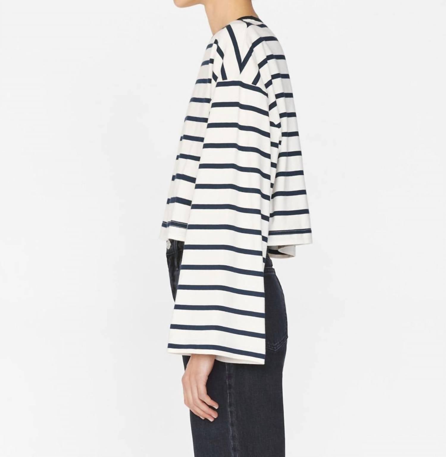 Frame - Crop Bell Long Sleeve Tee