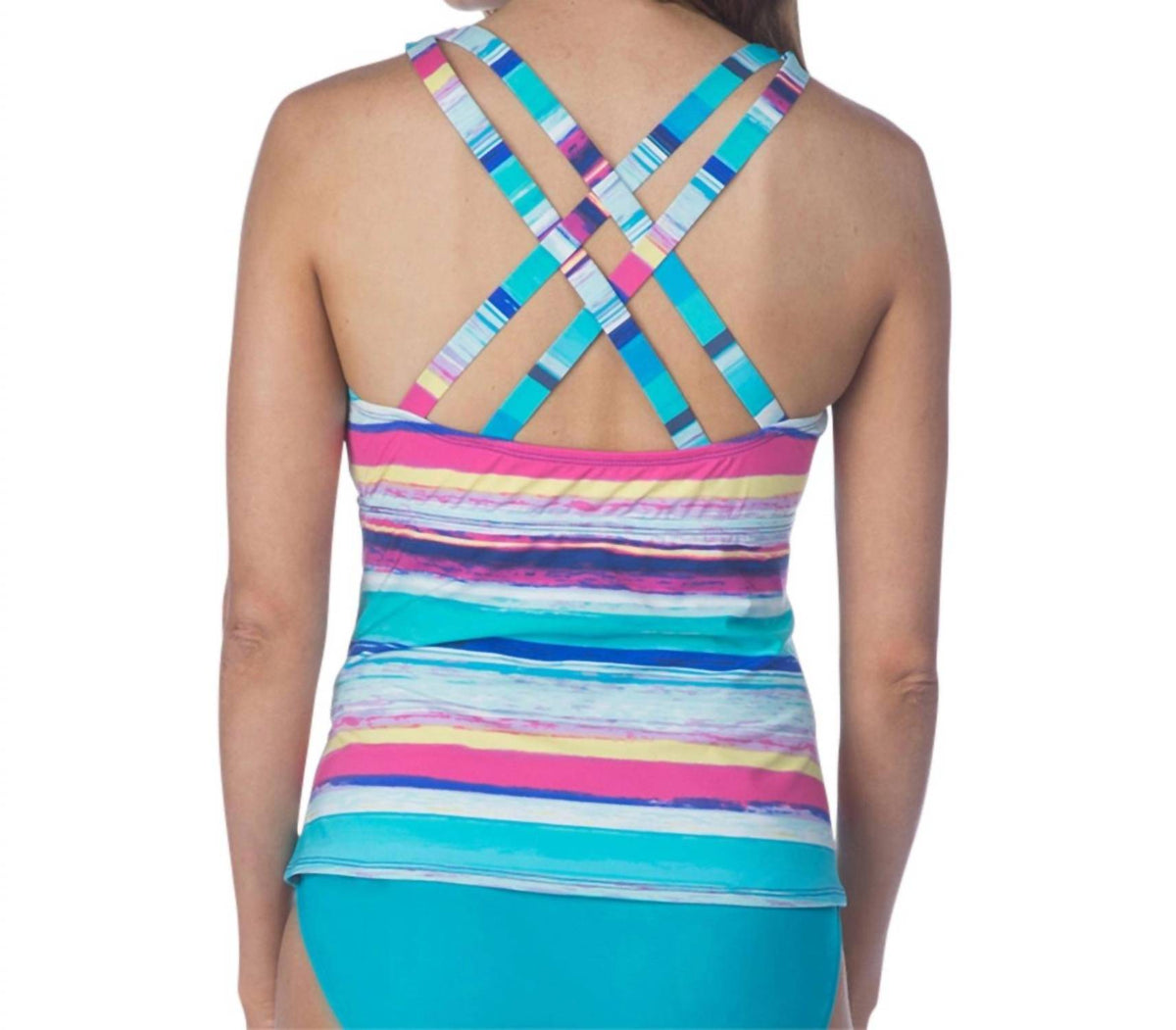 24Th & Ocean - Criss Cross Tankini Top