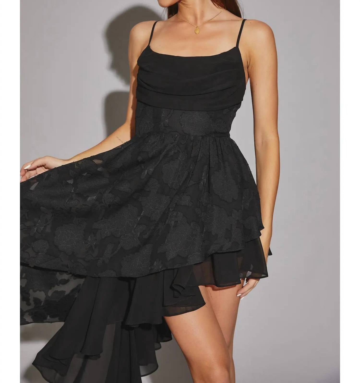 Mustard Seed - Unbalanced Ruffle Dress