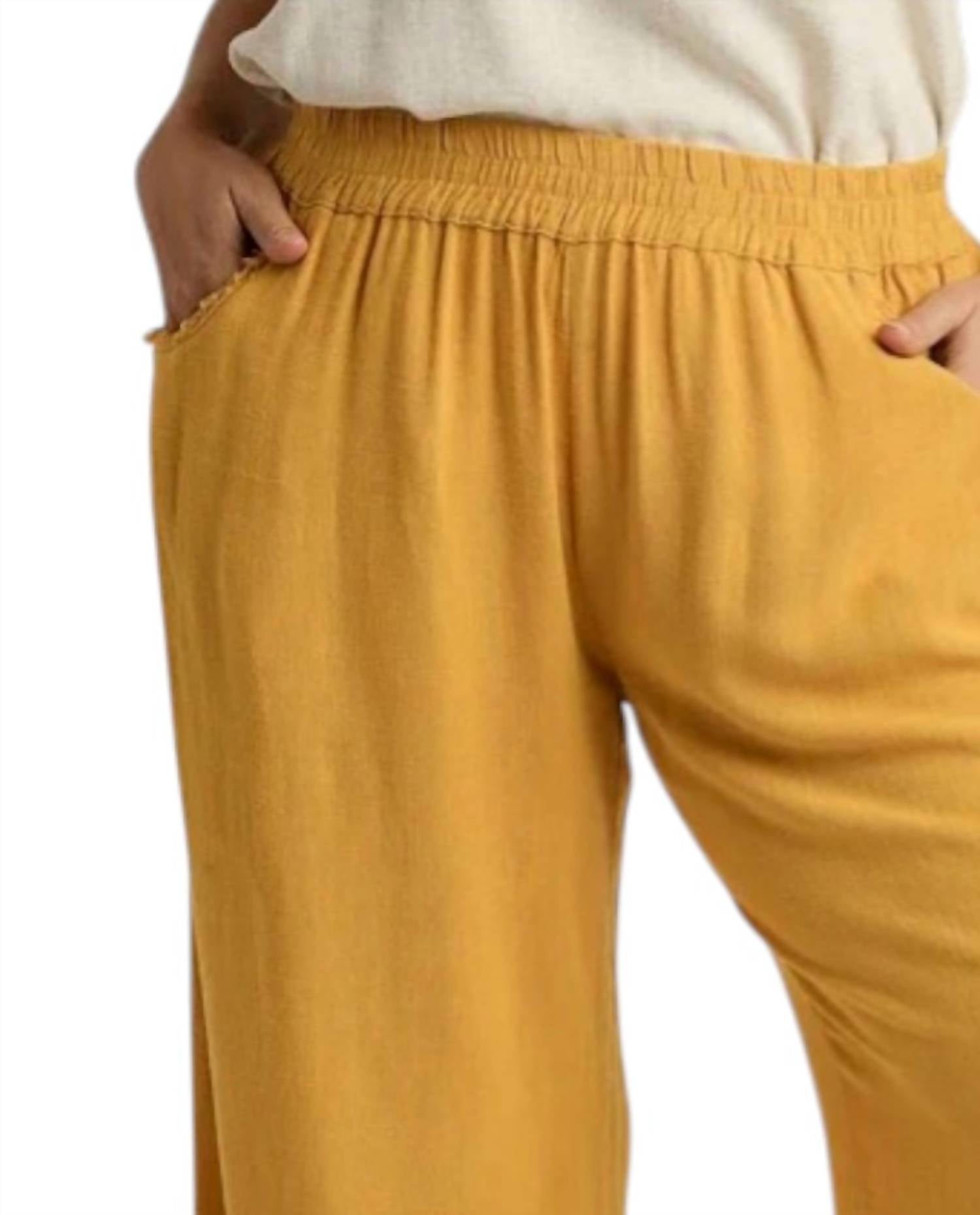 umgee Miss You Much Pant in honey - women's pants - detail view