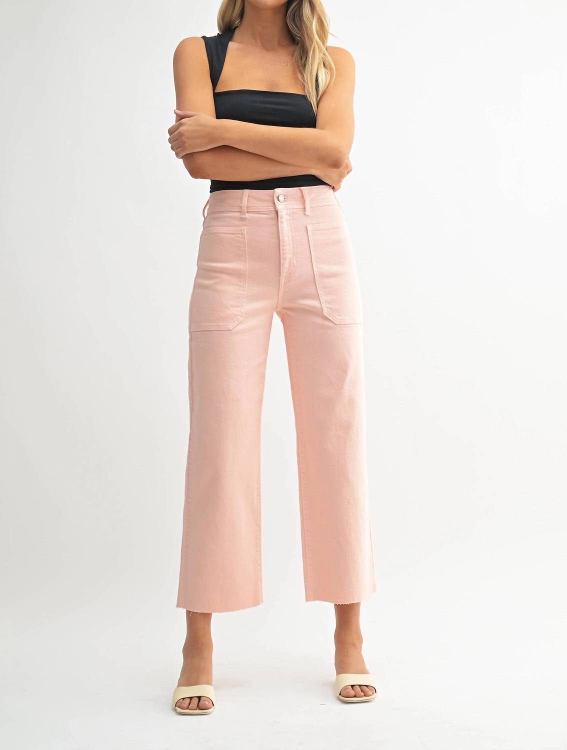 Just Black Denim - High Rise Wide Leg Denim Jeans