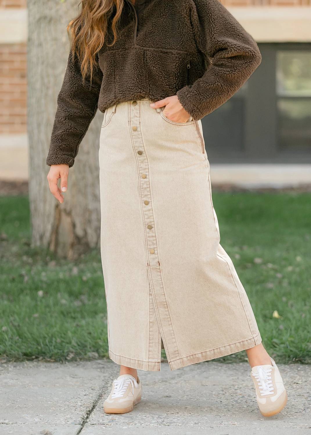 Miou Muse - Out West Washed Skirt