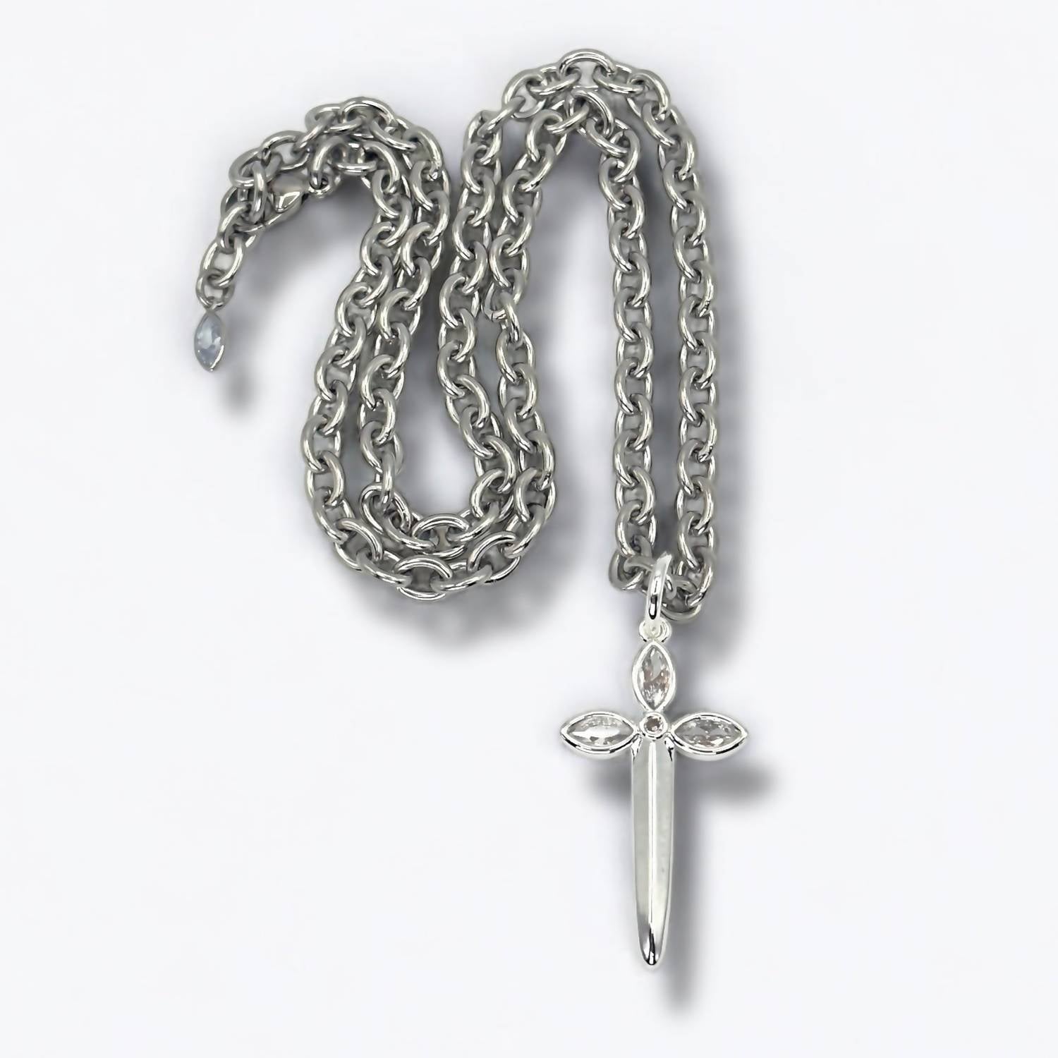 Jagged Halo Jewelry - Women's Karma Dagger Necklace