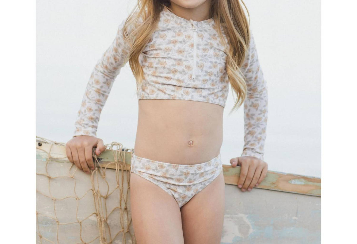 Rylee + Cru - Girl's Crop Rashguard Set
