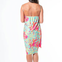 Elsie & Zoey - Karina Boho Floral Tropical Reversible Swimsuit Cover Up Dress
