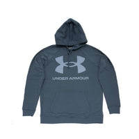 UNDER ARMOUR Men's Rival Fleece Big Logo Hoodie in blue note - men's shirt