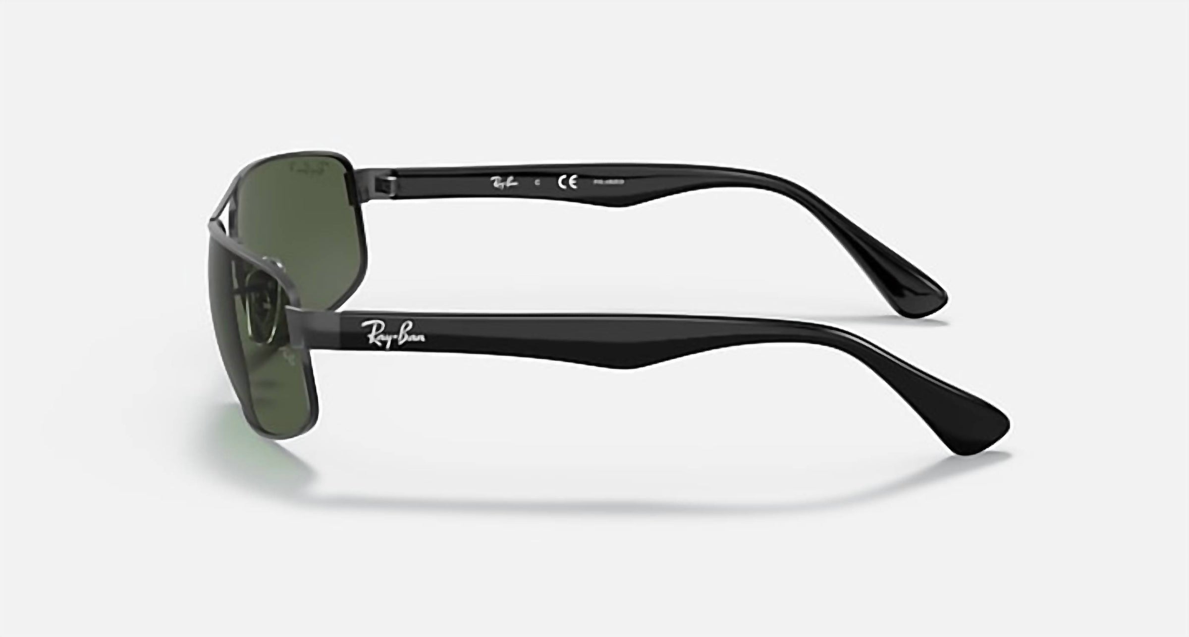 Ray Ban - Men's Full Rim Rectangular Polarized Sunglasses 3445 - 002 - 58