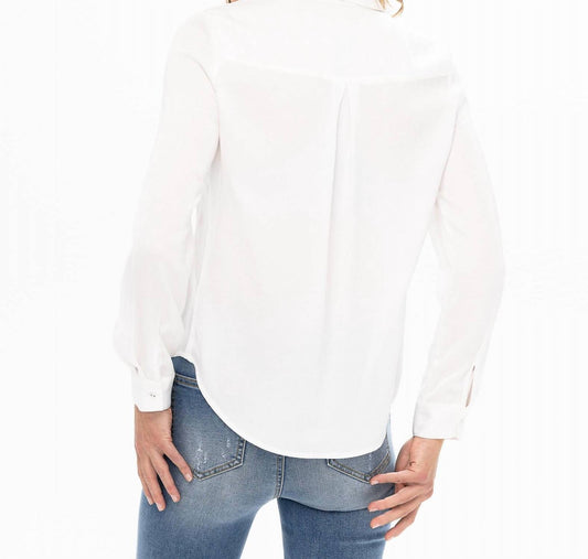 Renuar - Long Sleeve Collared Airflow Blouse