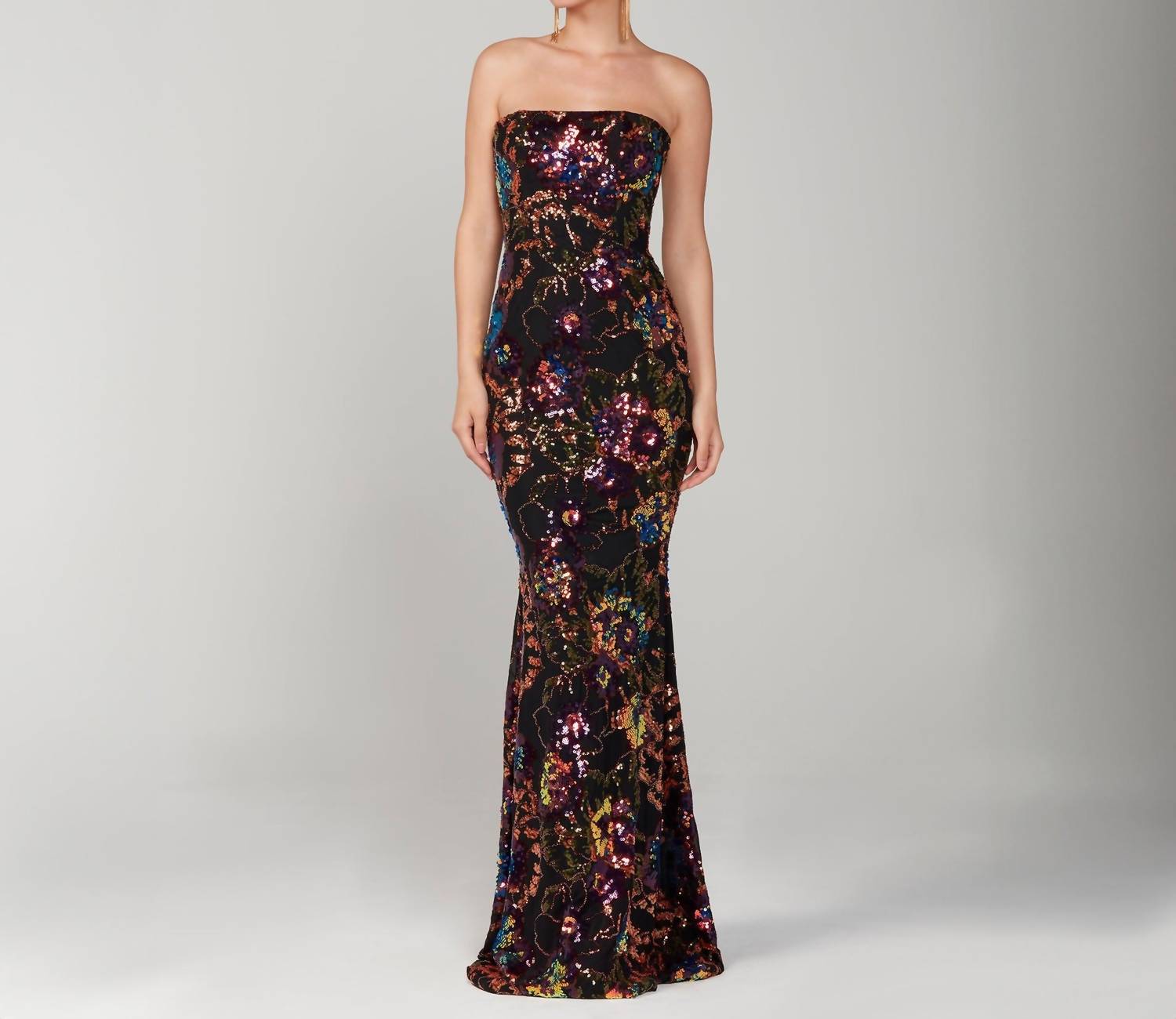 Helsi - Helen Strapless Sequin Mermaid Maxi Dress
