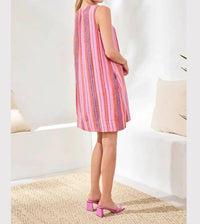 Tribal - Women's Pintuck Linen Mini Dress