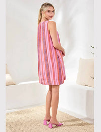 Tribal - Women's Pintuck Linen Mini Dress