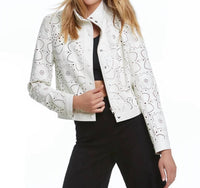 Elliott Lauren Cut It Out Jacket in white - women's jacket