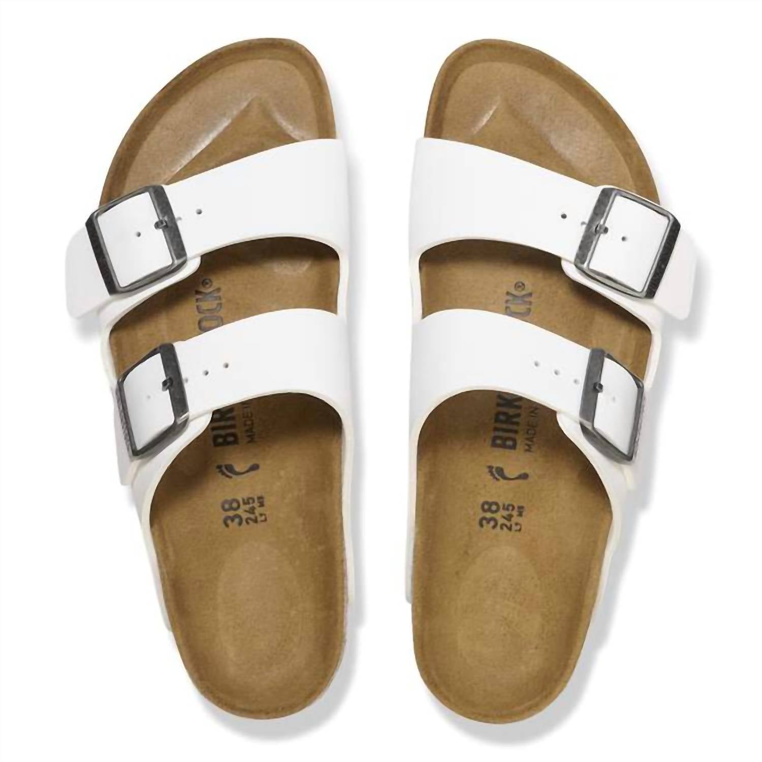 BIRKENSTOCK Women's Arizona Vegan Sandal in white - women's sandal - alternate view