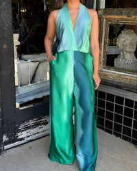 Kld. Signature - Still Waters Satin Jumpsuit